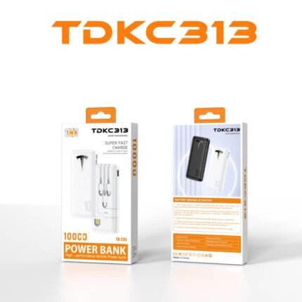 Power Bank TDKC313 – 10 000 mAh | Charge Rapide